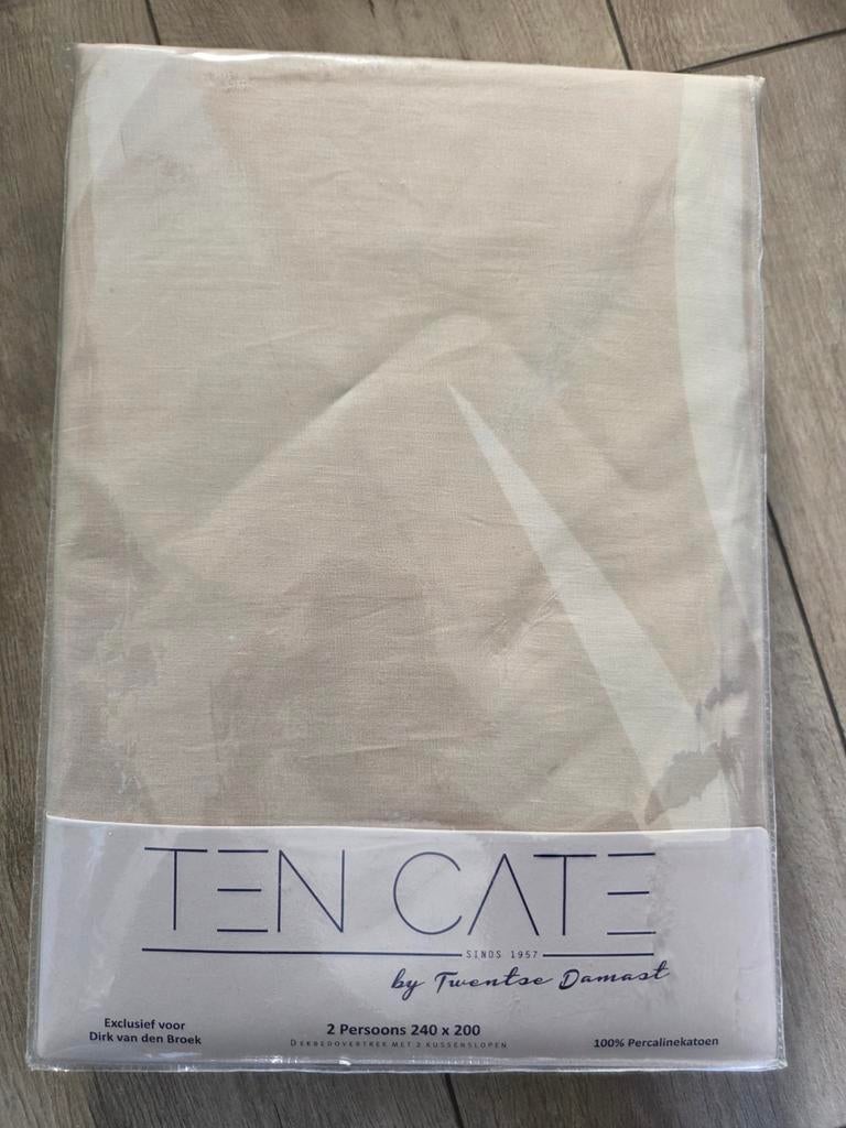 Nieuw Ten Cate 2-persoons lits-jumeaux dekbedovertrek, Ophalen of Verzenden, Nieuw, Beige, Dekbedovertrek