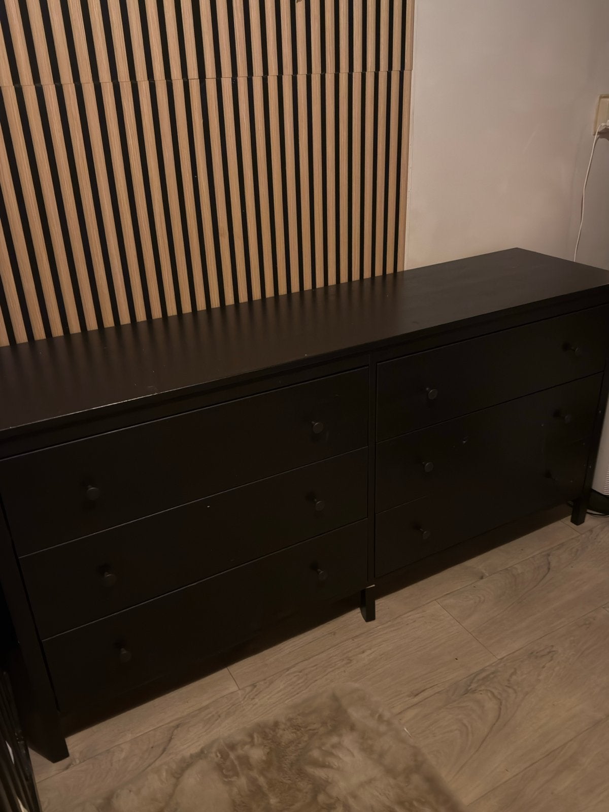 IKEA KOPPANG ladekast - Zwart, 6 lades, Ophalen, Gebruikt, 5 laden of meer, 100 tot 150 cm