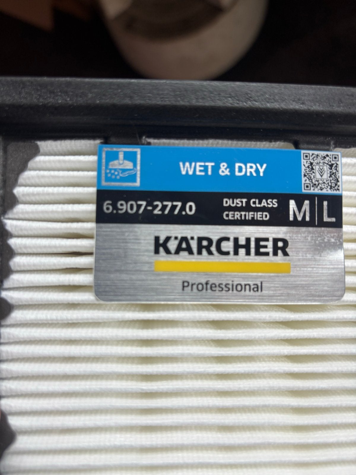 Kärcher Vlakfilter (Nat/Droog) voor NT 65/2, 75/2 & Tact, Witgoed en Apparatuur, Ophalen, Nieuw