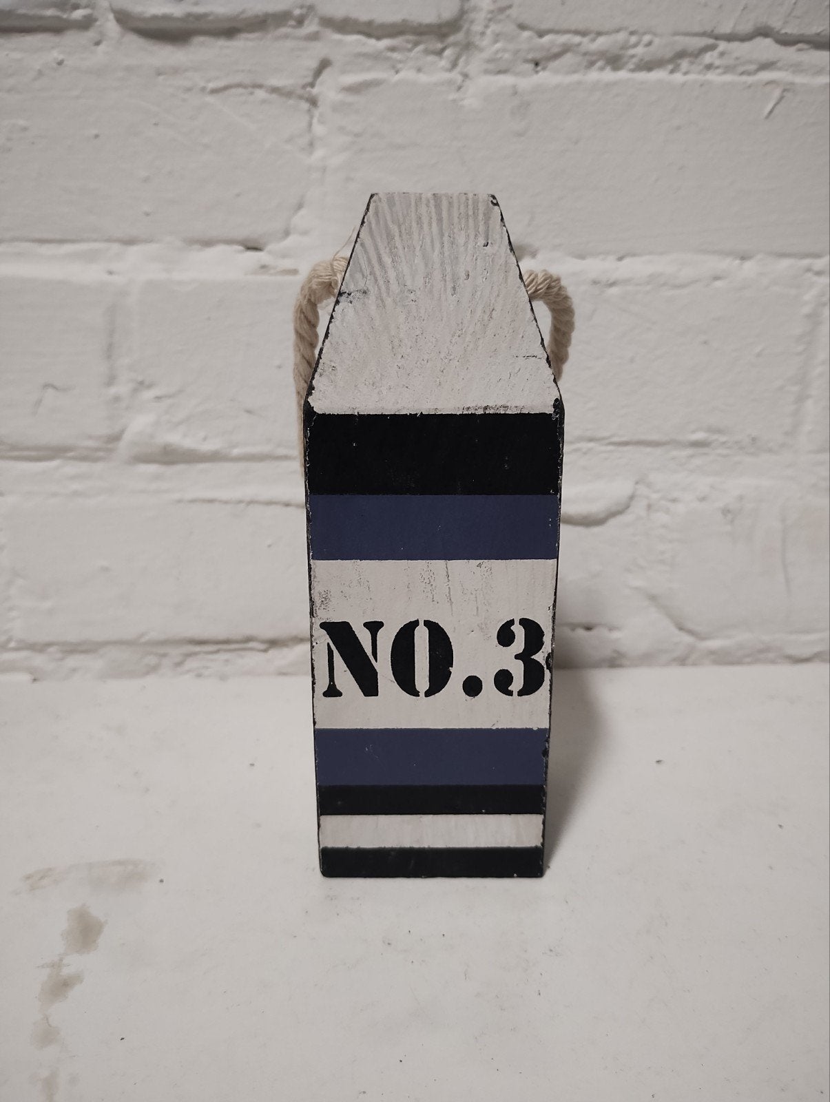 Decoratieve Boei 'NO.3' - Maritieme Stijl, Ophalen of Verzenden, Nieuw