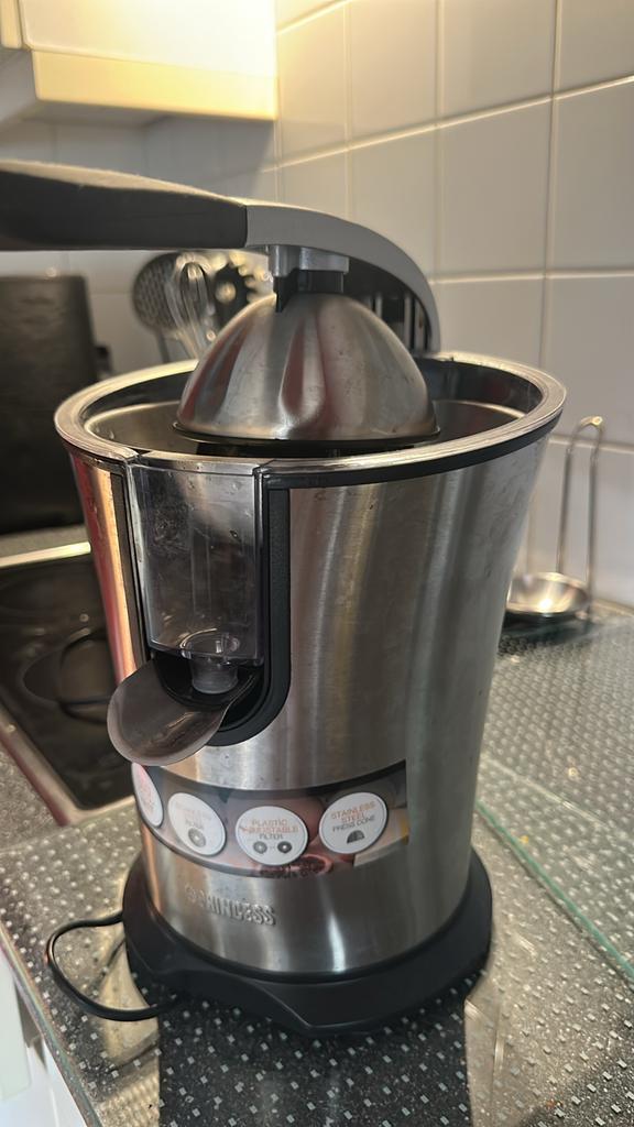 Princess Master Juicer Pro - Electric Citrus Juicer, Ophalen, Zo goed als nieuw, Elektrisch, Citruspers