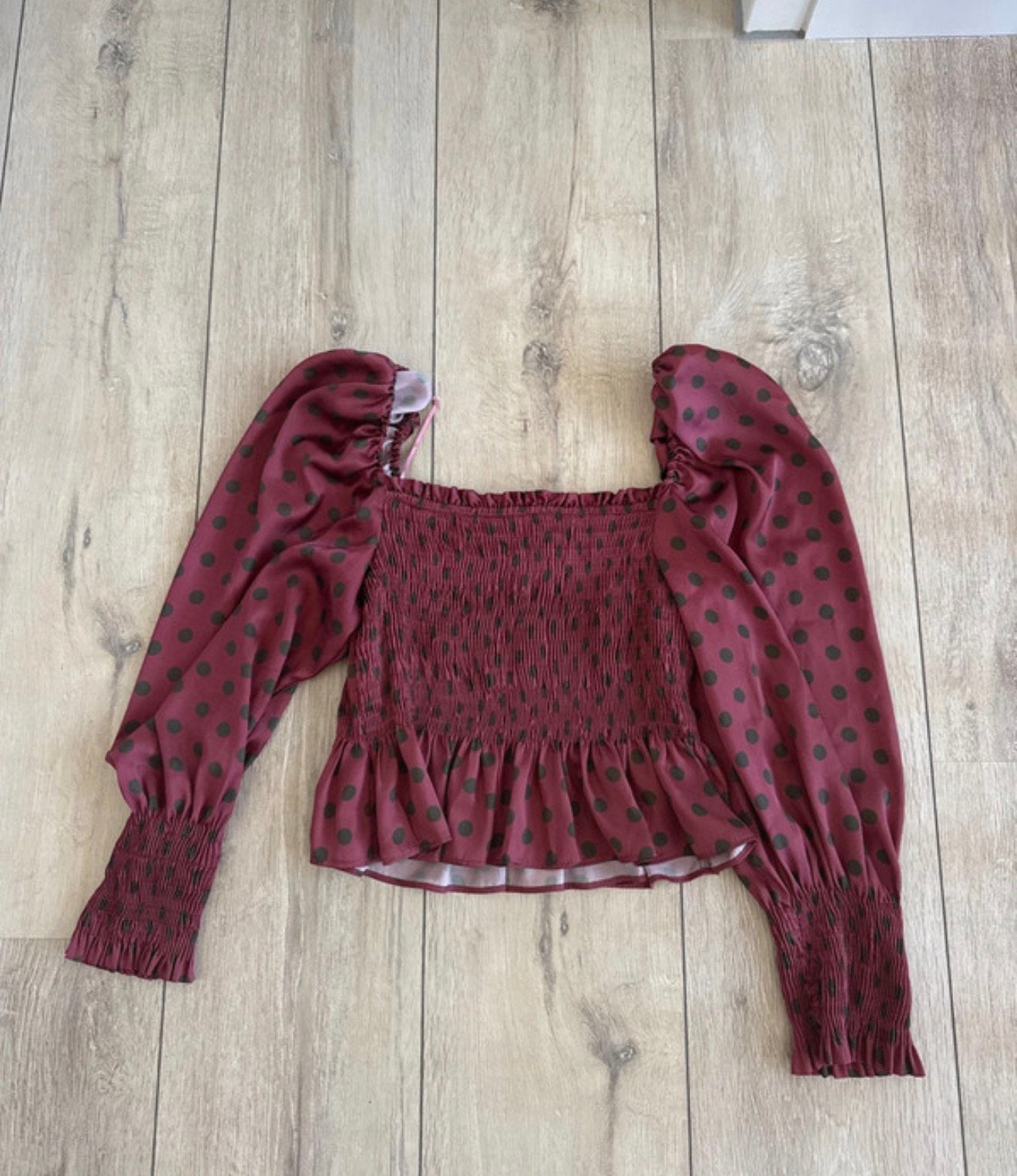 Stippen top Zara, Maat 38/40 (M), Ophalen of Verzenden, Zo goed als nieuw, Lange mouw