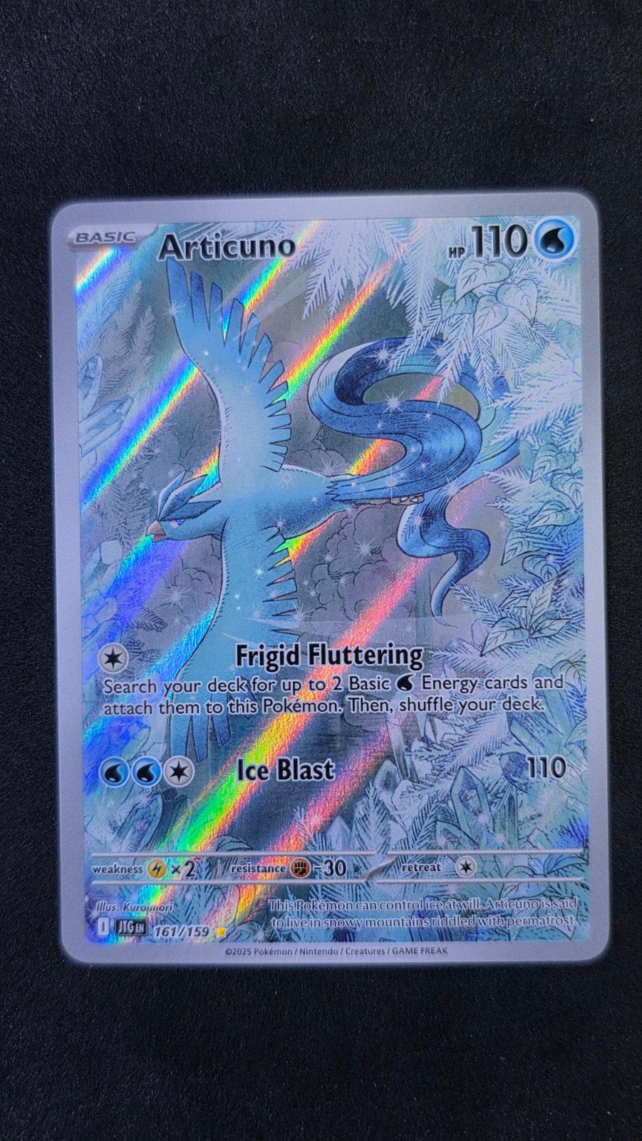 Articuno 161/159 Journey Together Pokemon Kaart, Ophalen of Verzenden, Nieuw, Losse kaart, Foil