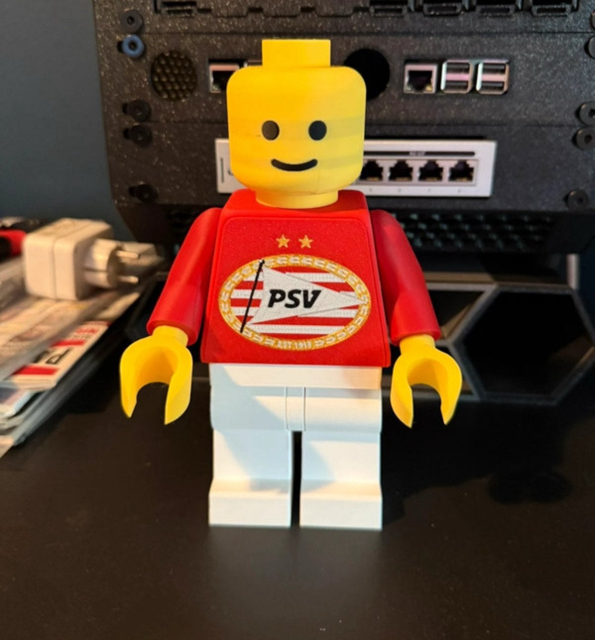 3D Lego Brick PSV pop 20,5 cm, Ophalen of Verzenden, Nieuw