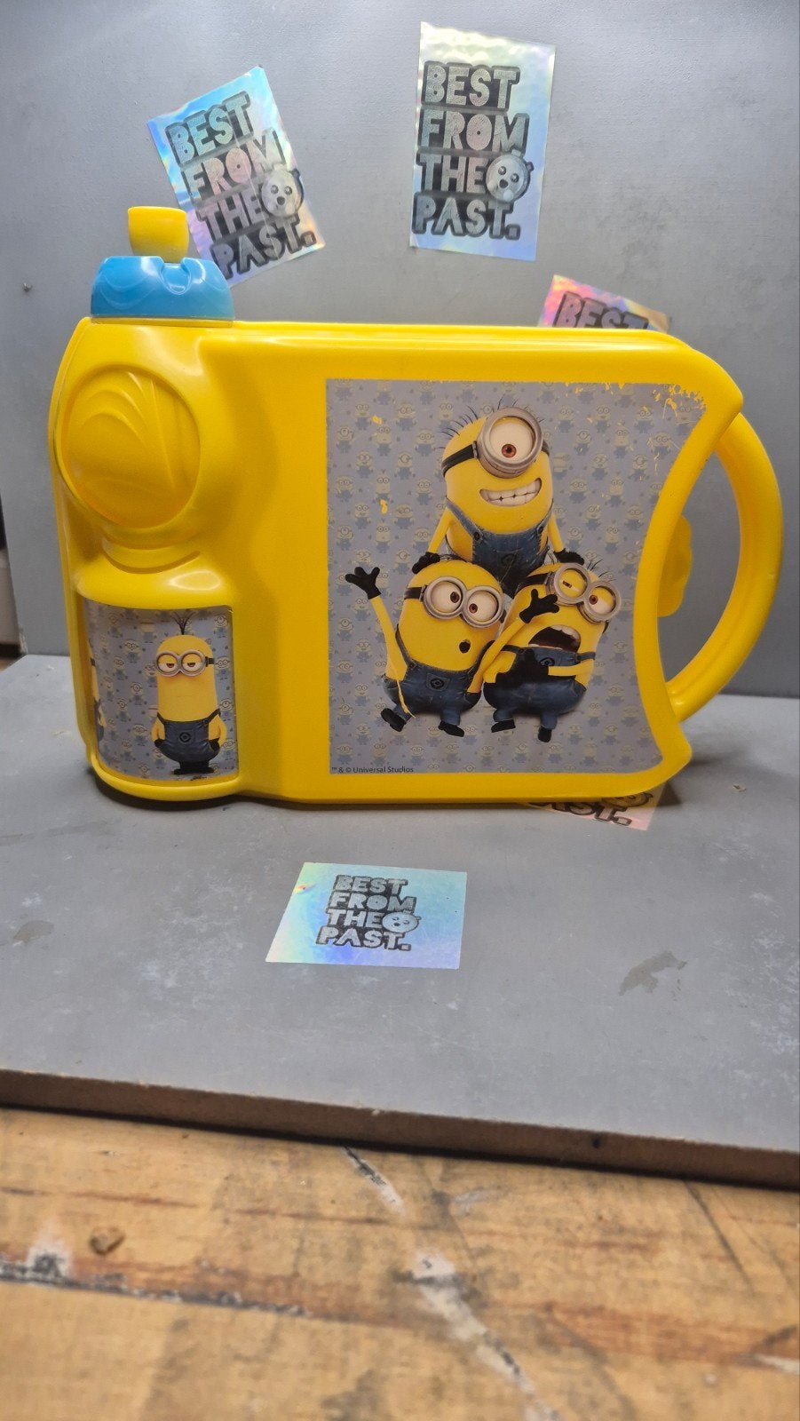 Minions bidon / drinkfles - Geel met Minions afbeeldingen, Ophalen of Verzenden