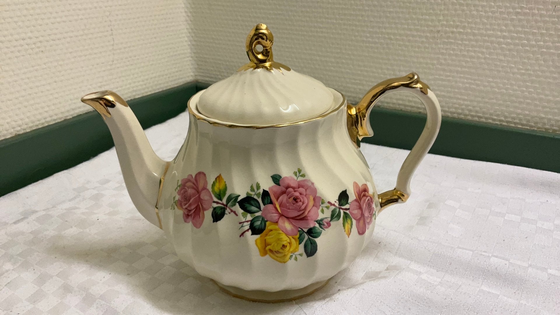 Sadler engeland, theepot, handgedecoreerd, jaren 50 vintage, Ophalen of Verzenden