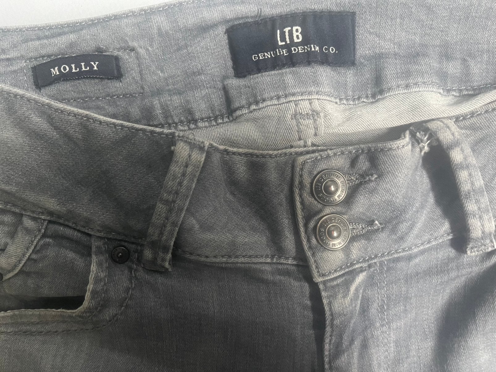 LTB grijze spijkerbroek 28 / 32, Kleding | Dames, Ophalen of Verzenden, Zo goed als nieuw, Grijs, W28 - W29 (confectie 36)