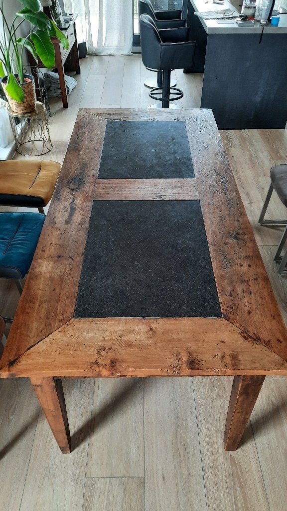 Prachtige zware tafel 200 x 90 x 78, Huis en Inrichting, Tafels | Eettafels, Ophalen, Klassiek, 50 tot 100 cm, Zo goed als nieuw