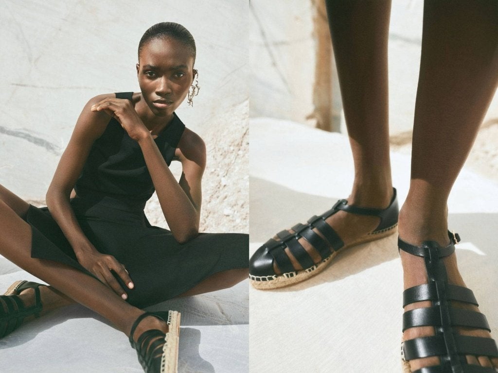 ancient greek sandals x castaner chios sandals flats | 38, Ophalen, Zwart, Nieuw, Espadrilles of Moccasins