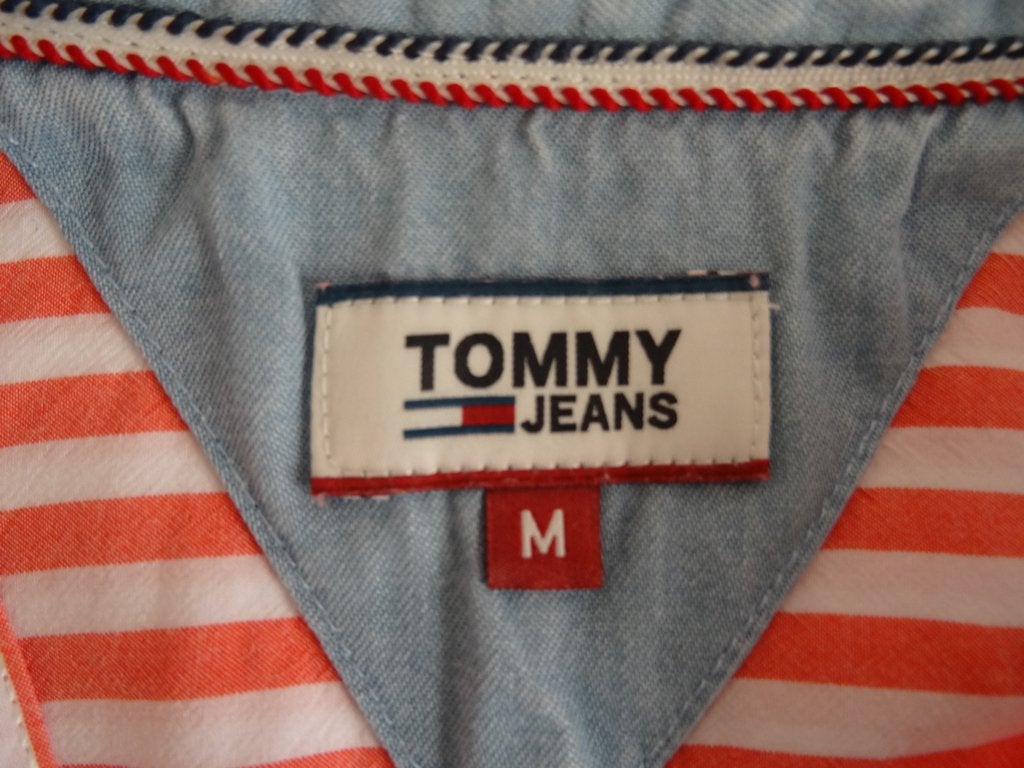 Tommy Hilfiger blouse mt M  - 100 % katoen, Maat 38/40 (M), Verzenden, Zo goed als nieuw, Rood