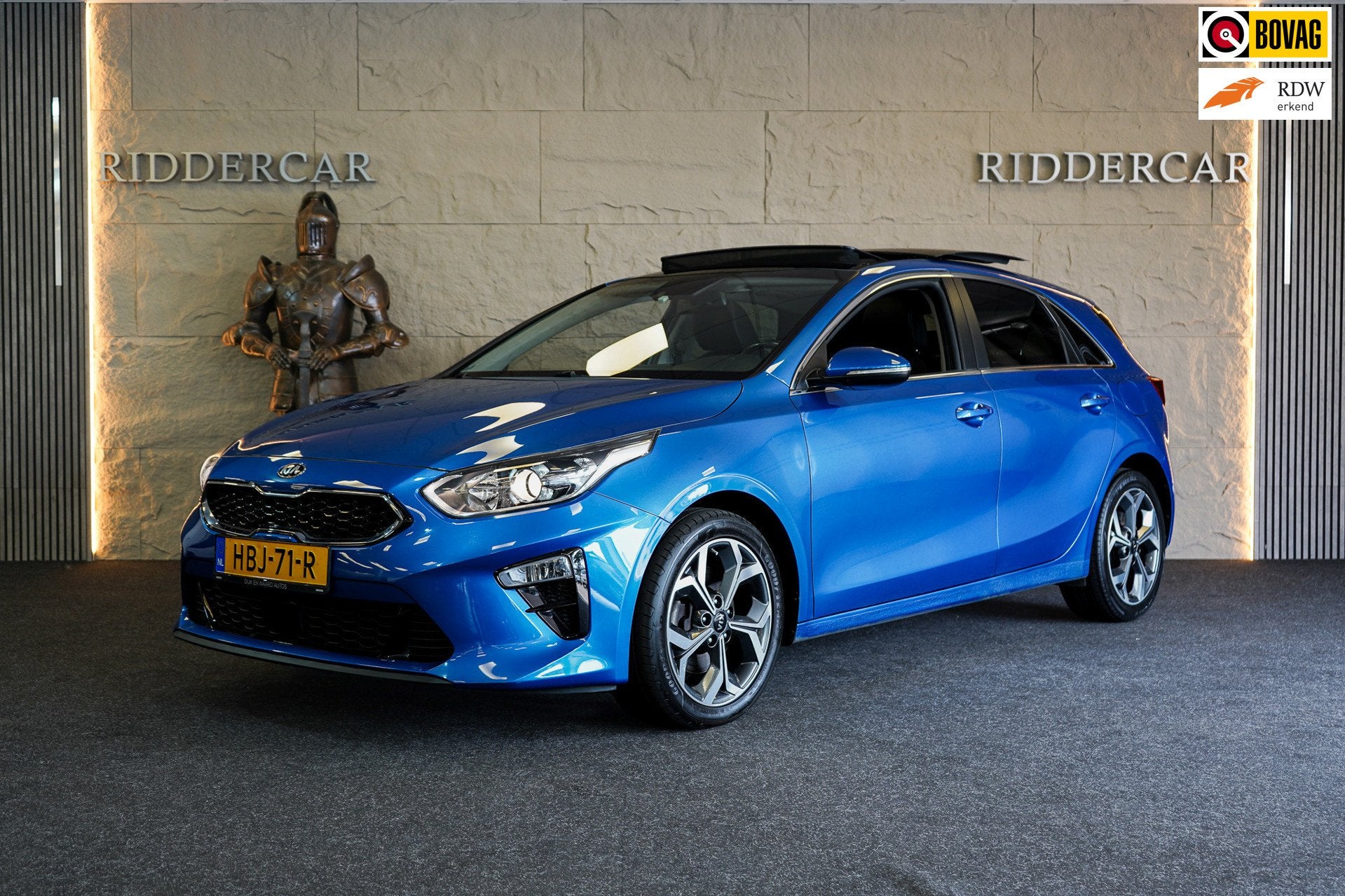 Kia CEED 1.4 T-GDi DynamicLine|GARANTIE|AUTOMAAT|PANO|CRUISE, Auto's, Kia, Euro 6, 4 cilinders, Blauw, Automatische klimaatregeling