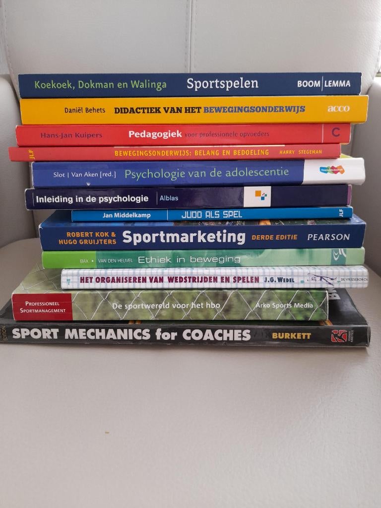 Te koop: studieboeken sportleraar opleiding ALO, Ophalen, Beta, Zo goed als nieuw, HBO