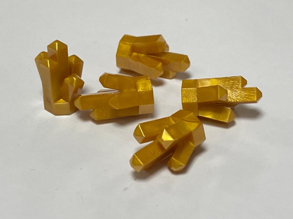 Partij Lego 5x nieuwe 1x1 kristal in diverse kleuren, Overige thema's, Lego, Nieuw, Ophalen of Verzenden