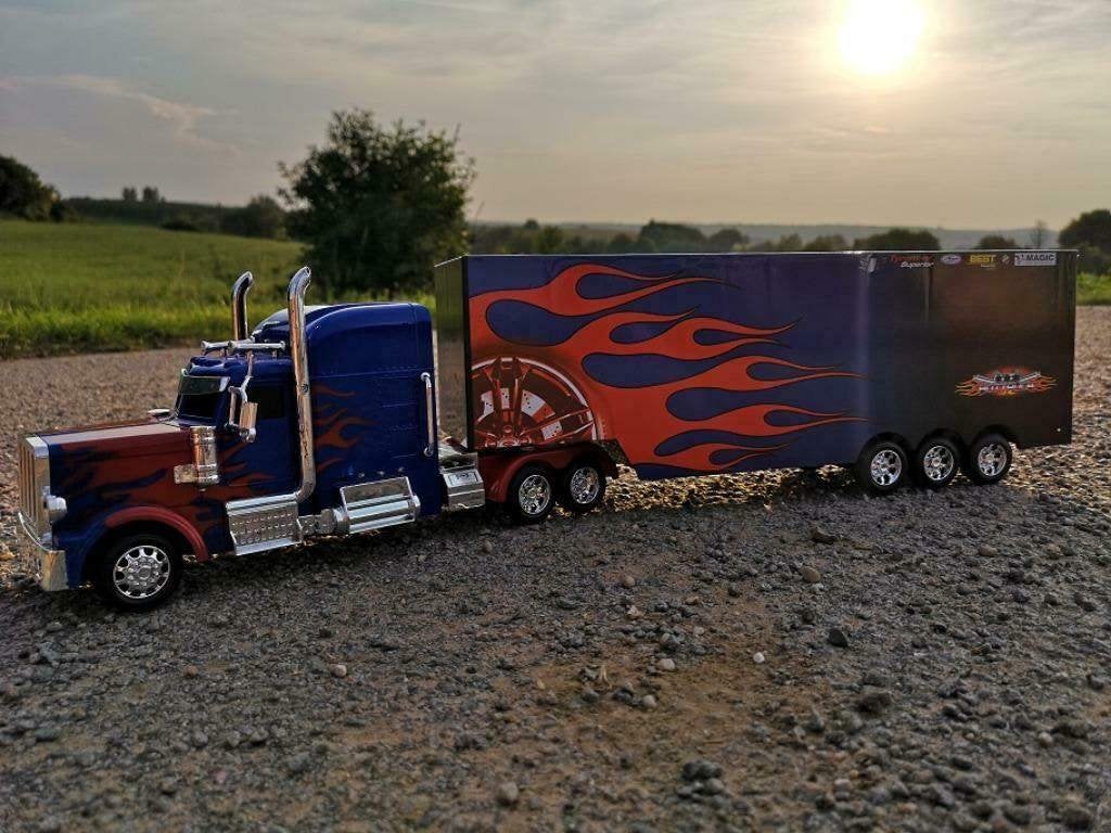 Grote Radiografisch Bestuurbare. USA- Peterbilt Truck 359, Ophalen of Verzenden, Nieuw, Onderdeel, RTR (Ready to Run)