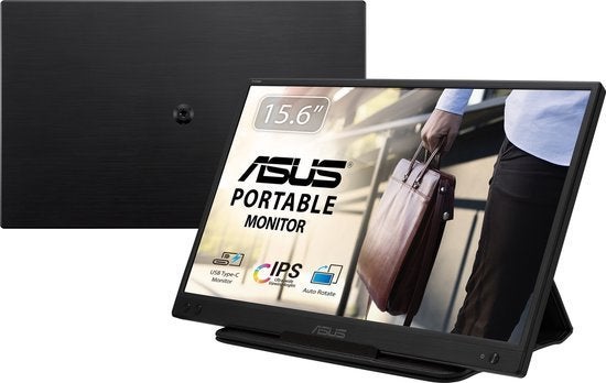 ASUS ZenScreen MB166C - Portable USB-C Monitor - Met Smar..., Computers en Software, Monitoren, Fultonbaan 12 3439 NE Nieuwegein