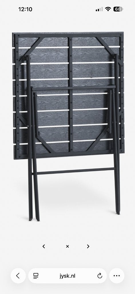 Tafel voor balkon, Ophalen, Zo goed als nieuw, Rechthoekig, Kunststof