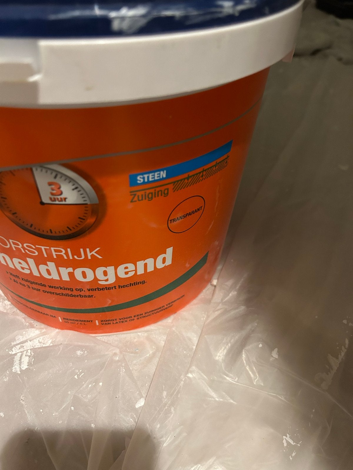 Alabastine Voorstrijk Sneldrogend - 3 liter over, Ophalen, Overige kleuren, Minder dan 5 liter, Verf
