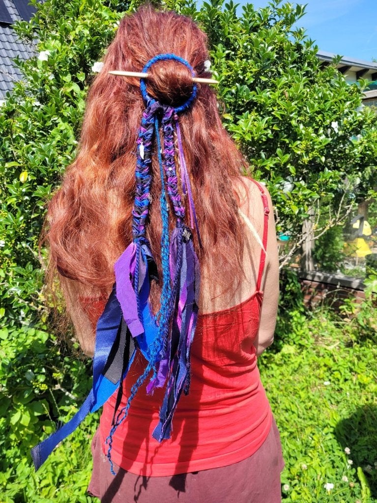 Gave unieke DREADRING / haarversiering / haarspeld., Haarspeld, Nieuw, Ophalen of Verzenden, Earoko.art@gmail.com