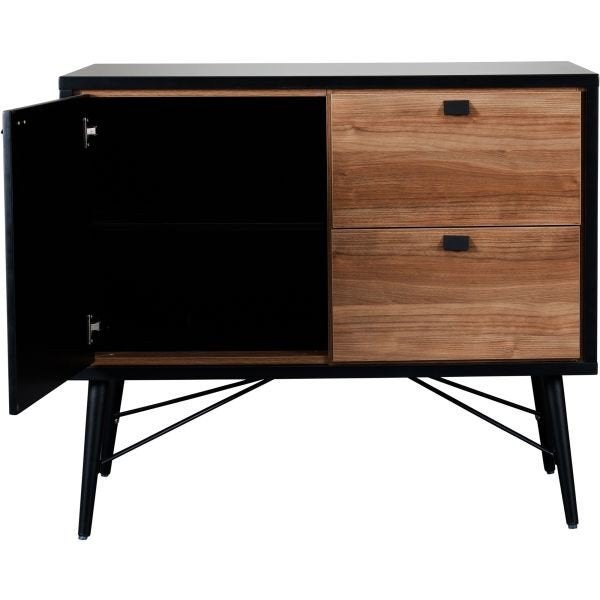 TWF Commode Retro Zwart - Stijlvol en Functioneel, Kinderen en Baby's, Kinderkamer | Commodes en Kasten, Ophalen, 50 tot 70 cm