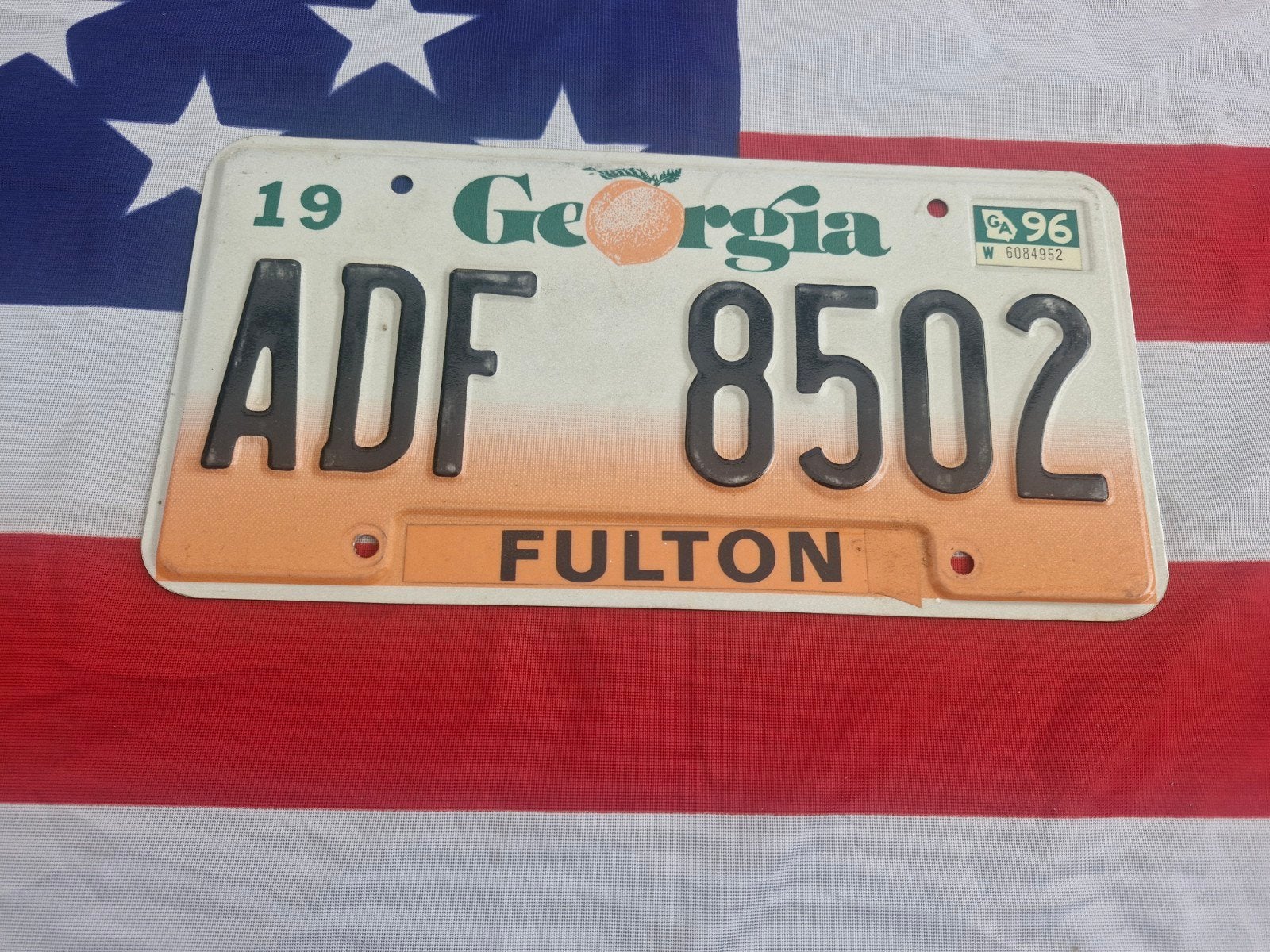 Kentekenplaat Georgia USA Nummerplaat nummerbord License VS, Verzenden, Gebruikt, Auto's