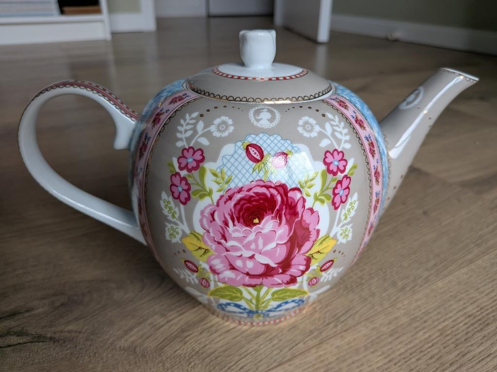 Pip floral theepot, Overige typen, Ophalen of Verzenden, Zo goed als nieuw, Overige stijlen