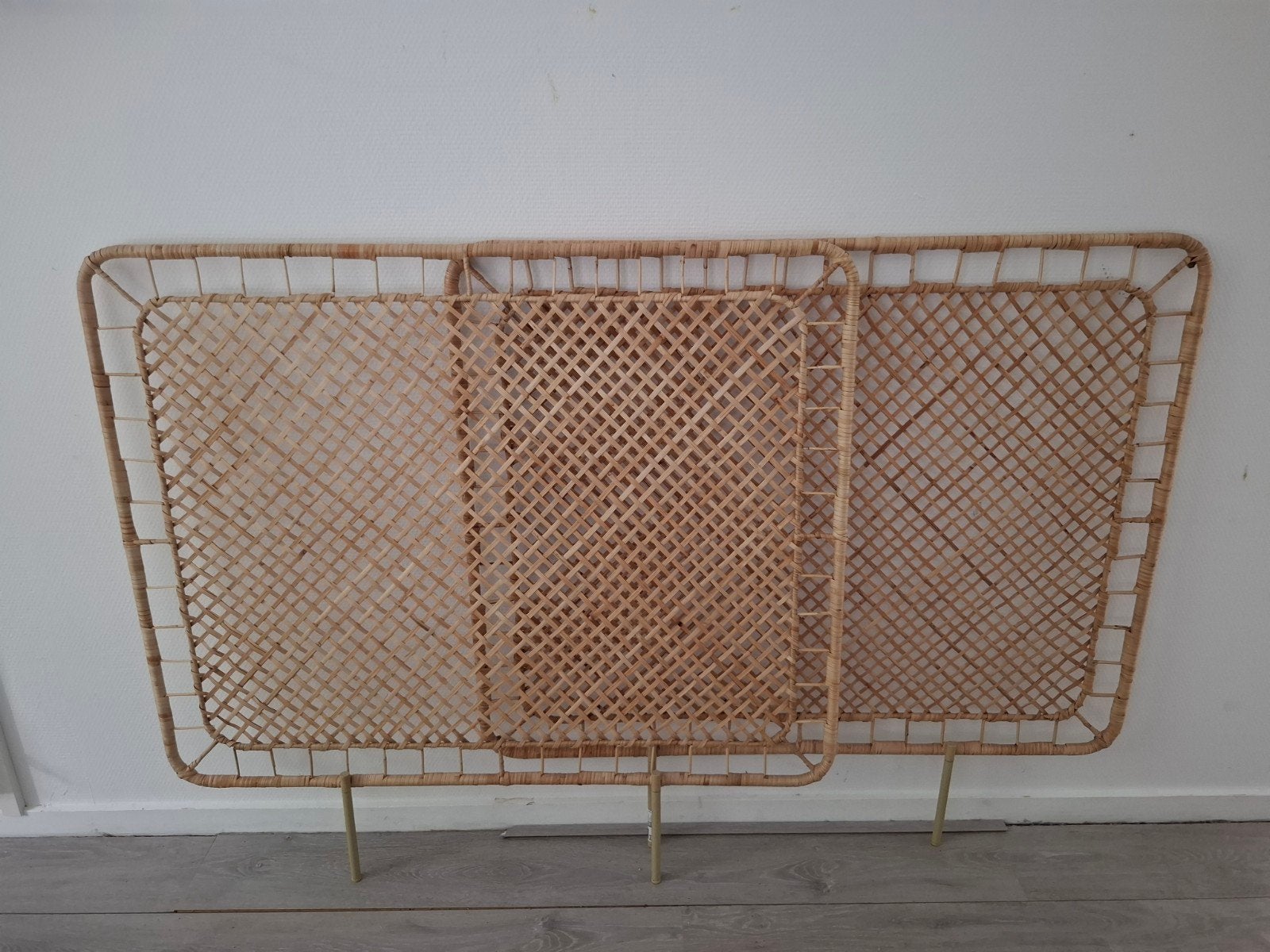 Rotan hoofdbord/hoofdeinde/kamerscherm, set van 2, Ophalen