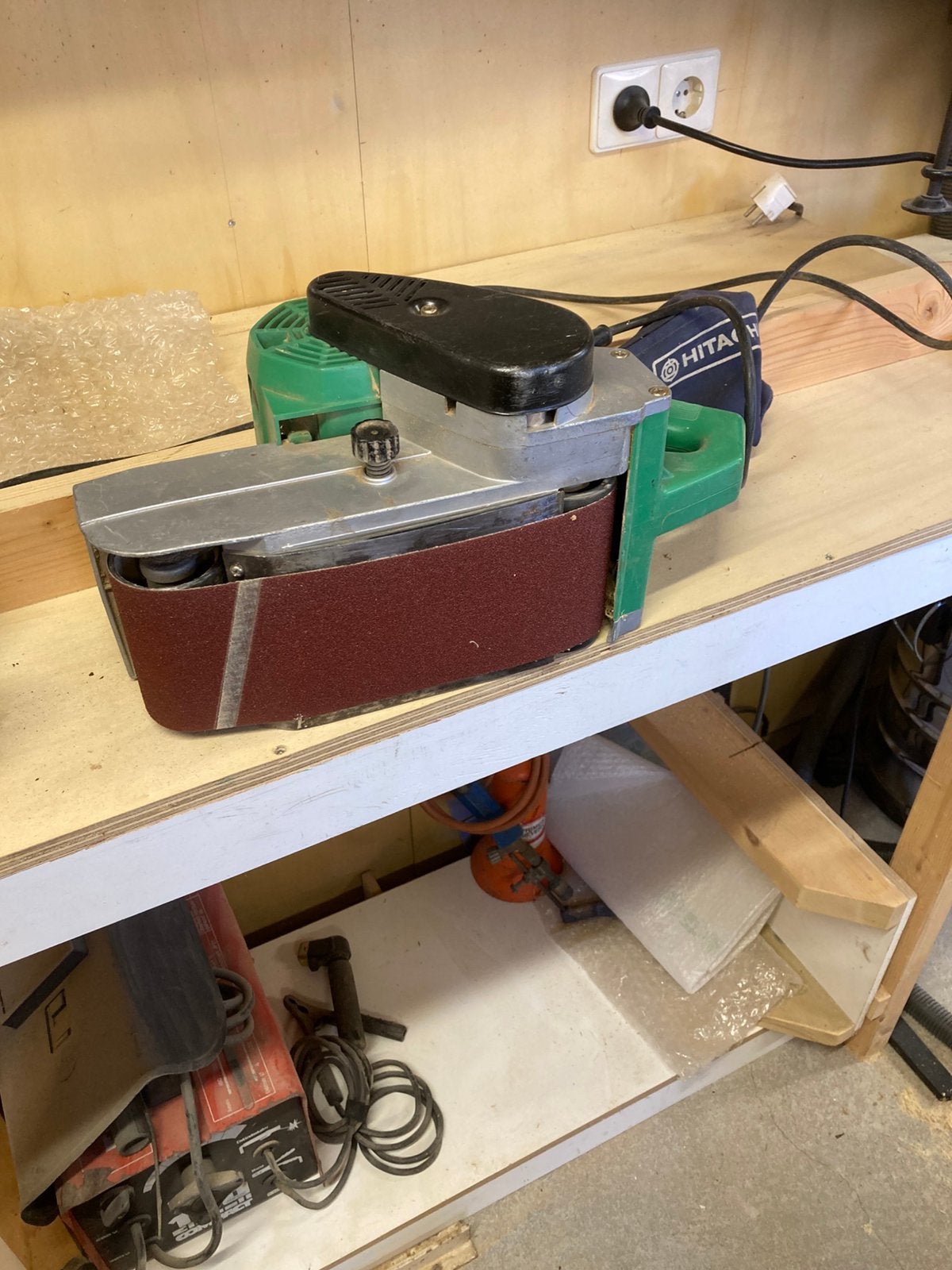 Bandschuurmachine, Ophalen, Zo goed als nieuw, Minder dan 600 watt, Bandschuurmachine