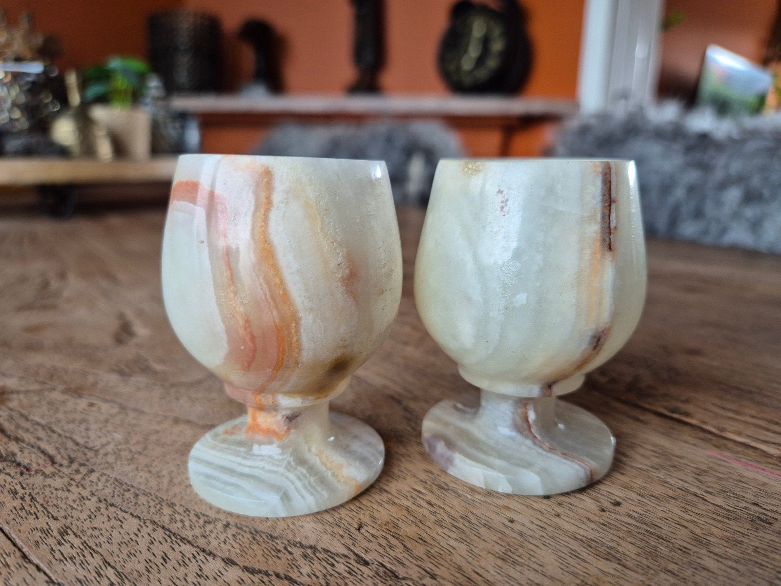 2 onyx eierdoppen, Ophalen of Verzenden, Overige typen