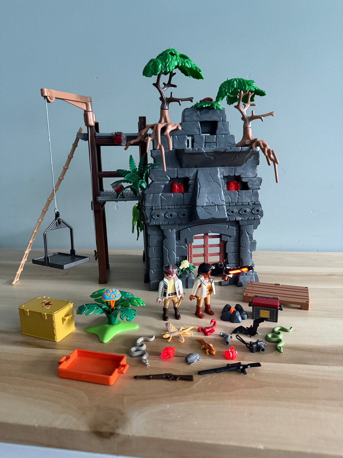Playmobil Maya Aztec tempel oude jungle ruïne 9429, Ophalen of Verzenden, Zo goed als nieuw