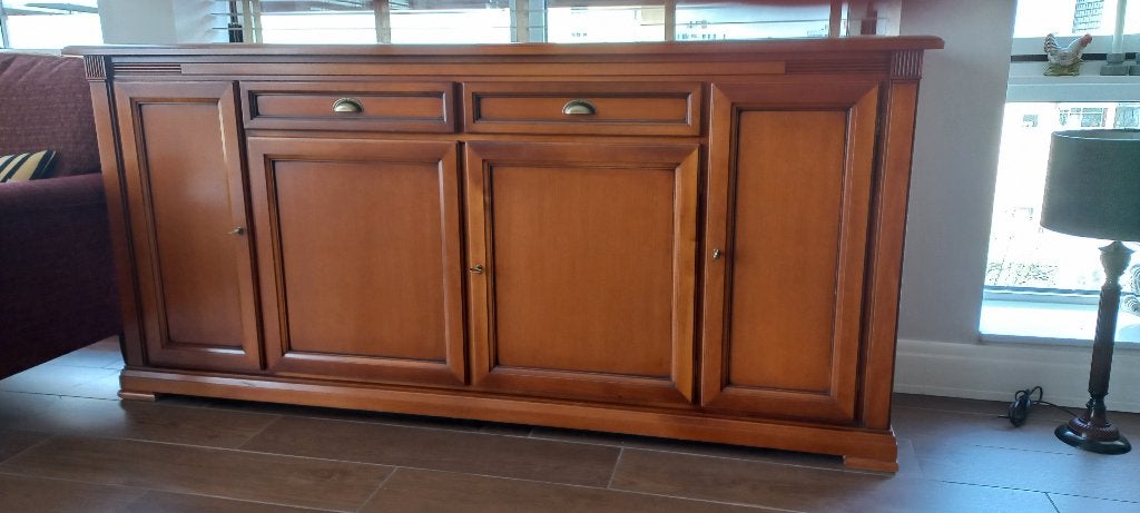Italiaans dressoir, Huis en Inrichting, Kasten | Dressoirs, Gebruikt, 150 tot 200 cm, 25 tot 50 cm, Met lade(s), Met deur(en)