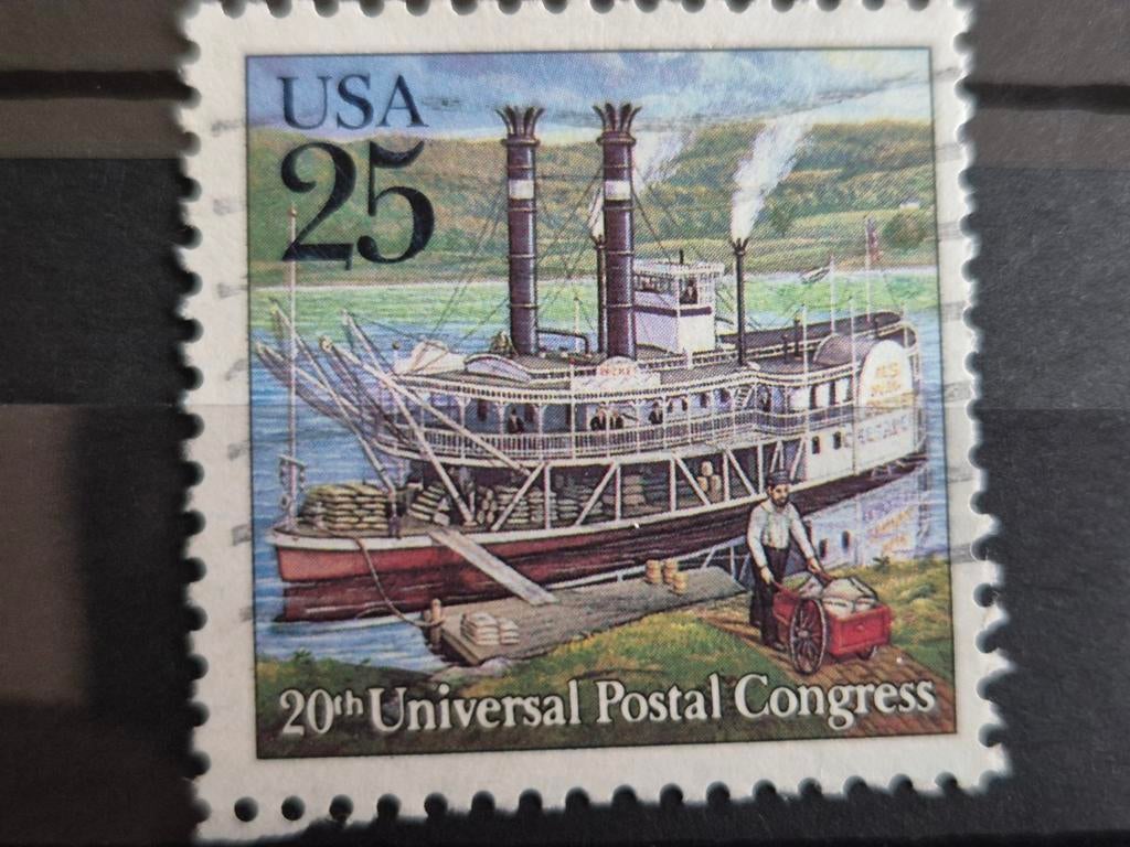 USA 25c postzegel 20th Universal Postal Congress, Ophalen of Verzenden