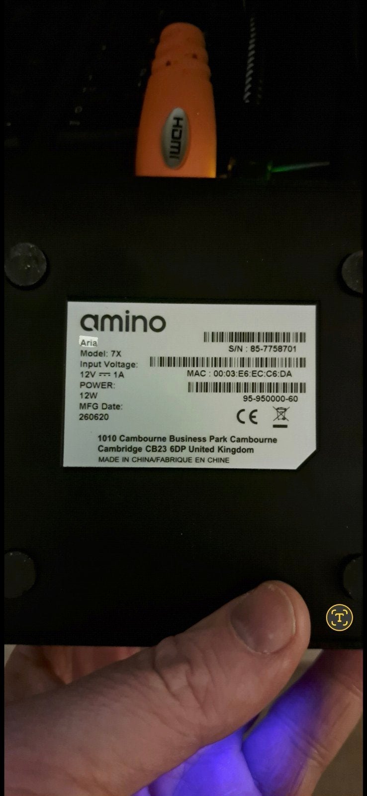 Amino Aria 7X Caiway/Delta decoder - Nieuwstaat, Audio, Tv en Foto, Decoders en Harddiskrecorders, Ophalen of Verzenden, Zo goed als nieuw