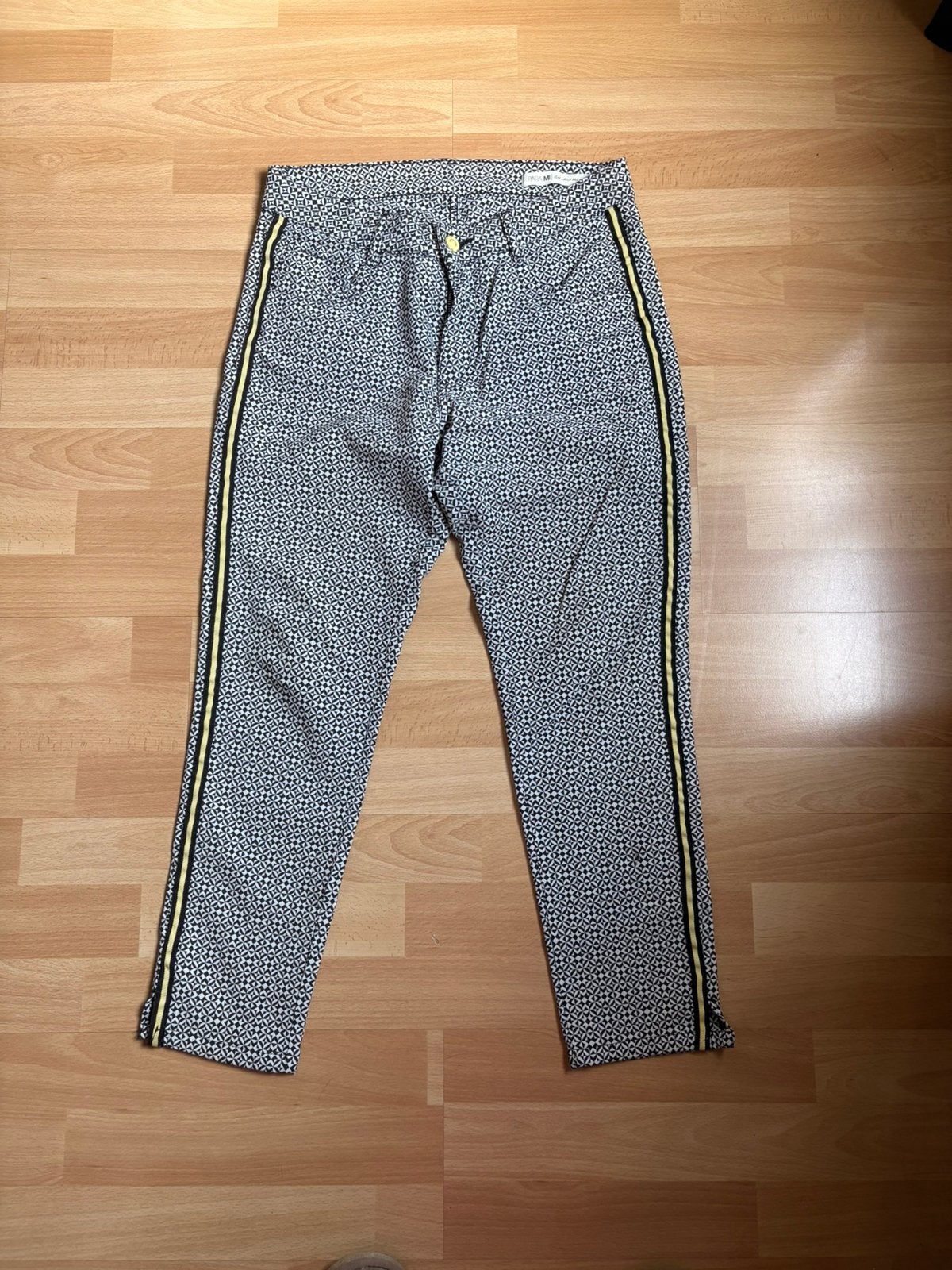 Para Mi Meya Capri broek - Maat 40 - Zwart/wit print ZGAN, Kleding | Dames, Broeken en Pantalons, Ophalen of Verzenden, Zo goed als nieuw