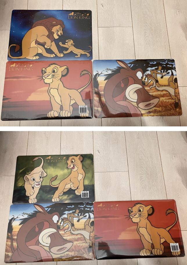 Disney Lion King placemats 6 stuks NIEUW!, Ophalen of Verzenden, Leeuwenkoning of Jungle Boek, Nieuw
