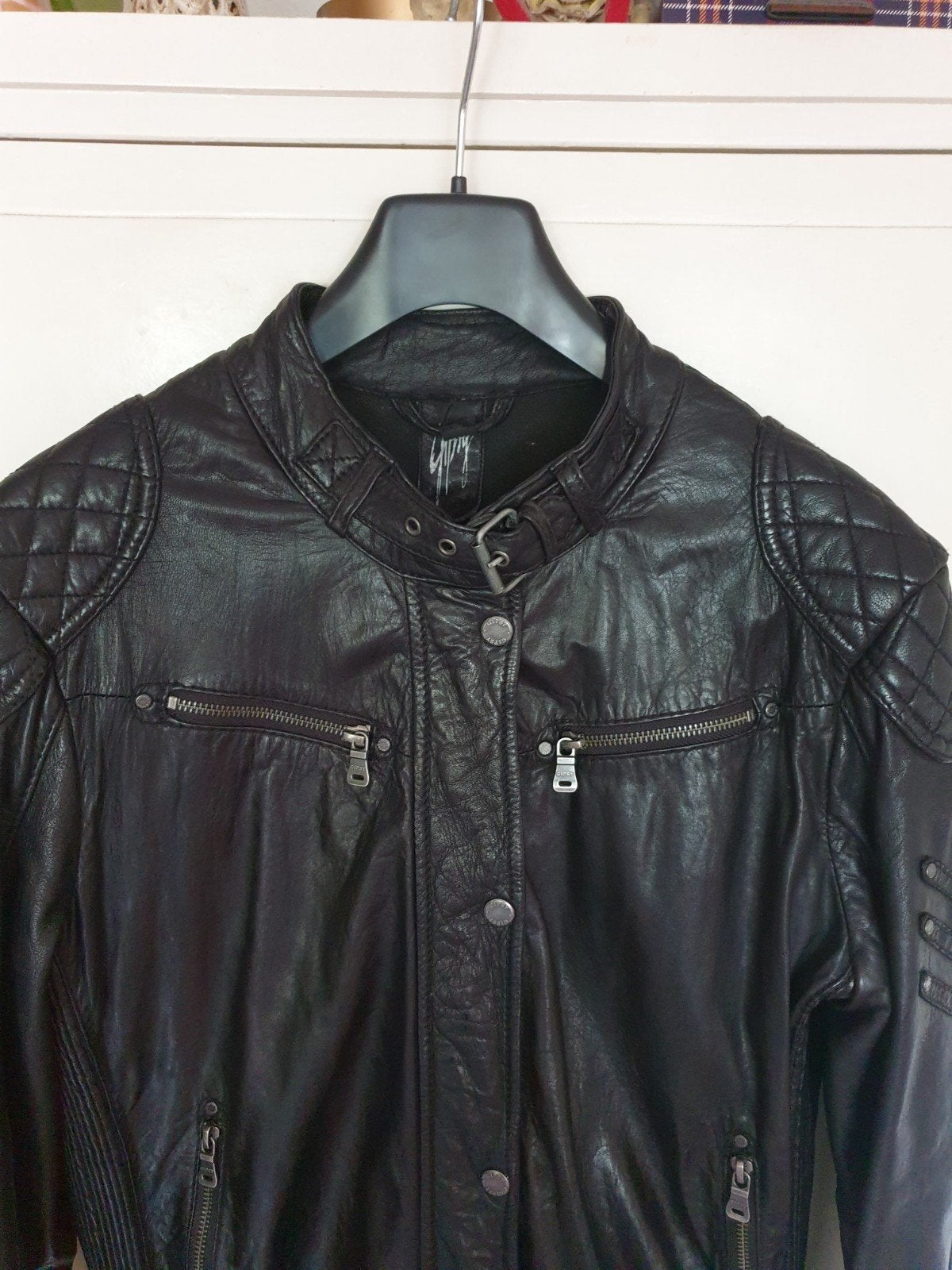 Leren jas Gipsy maat XXL, Gipsy, Verzenden, Zwart, Maat 42/44 (L)