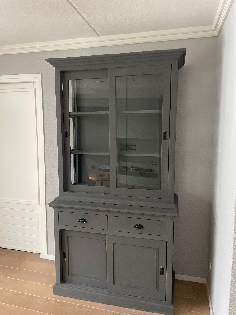 Prachtige moderne Buffetkast / Vitrinekast, Ophalen, Gebruikt, 200 cm of meer, Modern