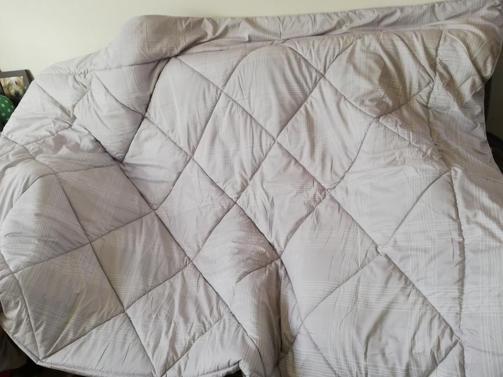 Dekbed en overtrek in één, geen overtrek nodig, Ophalen, Eenpersoons, Beige, Dekbedovertrek
