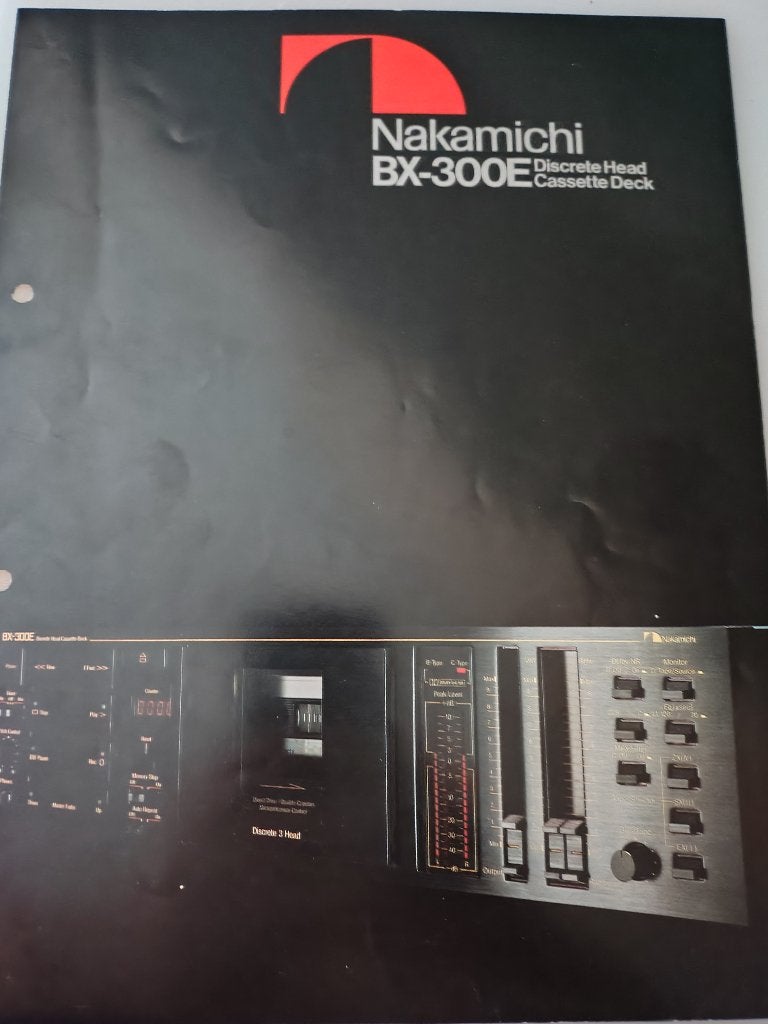 Nakamichi brochure BX-300E, Verzenden, Enkel, Overige merken