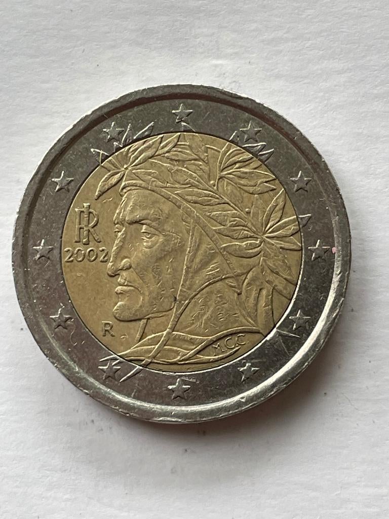 Italië 2 euro Munt 2012 en 2002, Postzegels en Munten, Munten | Europa | Euromunten, Ophalen of Verzenden, Italië, 2 euro, Losse munt