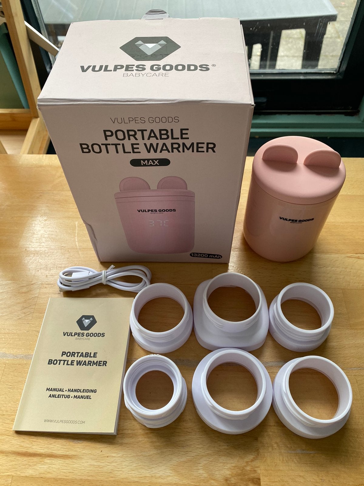 Vulpes Goods draagbare flessenverwarmer PRO MAX, Kinderen en Baby's, Babyvoeding en Toebehoren, Ophalen, Zo goed als nieuw, Flessen- of potjesverwarmer