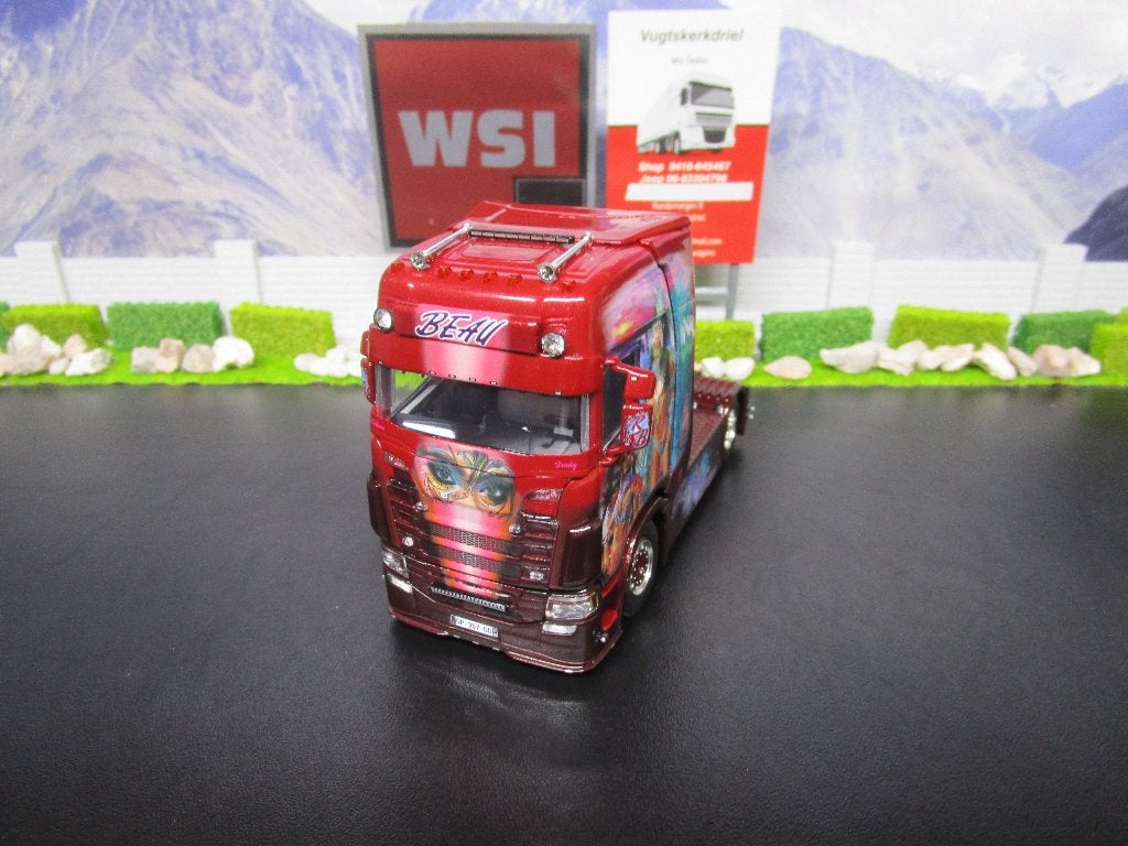 wsi 01-4714 transports beau scania s highline cs20h 4x2, Hobby en Vrije tijd, Modelauto's | 1:50, Ophalen, Nieuw, Bus of Vrachtwagen