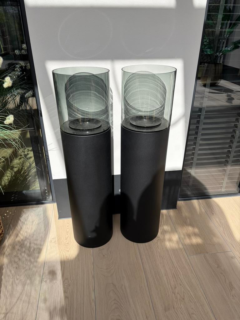Haans // Grote kaarzen standaards, Ophalen, 40 liter of meer, Zo goed als nieuw, Metaal