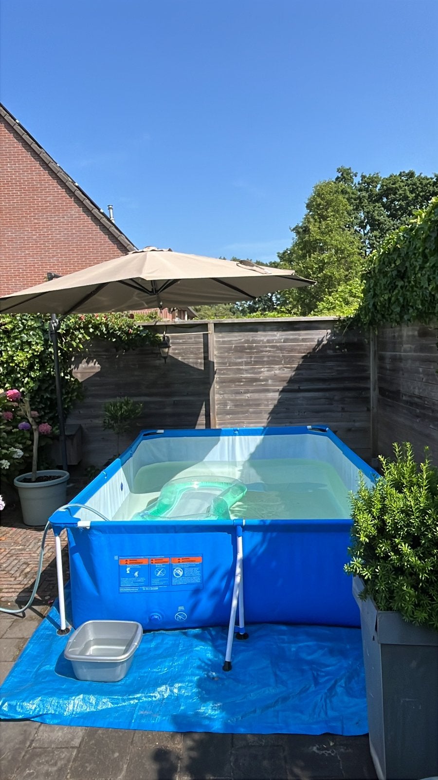 Compleet zwembad, Tuin en Terras, Ophalen, Gebruikt, Minder dan 80 cm, Minder dan 200 cm