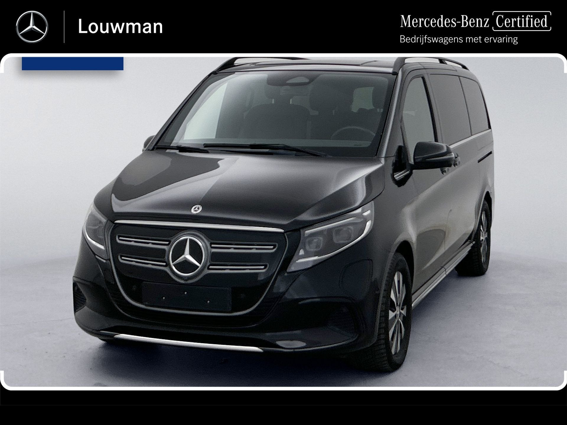 Mercedes-Benz EQV 300 L2 90kWh 7 persoons Leder Elektr schui, Auto's, Gebruikt, Zwart, 2525 kg, 7 stoelen