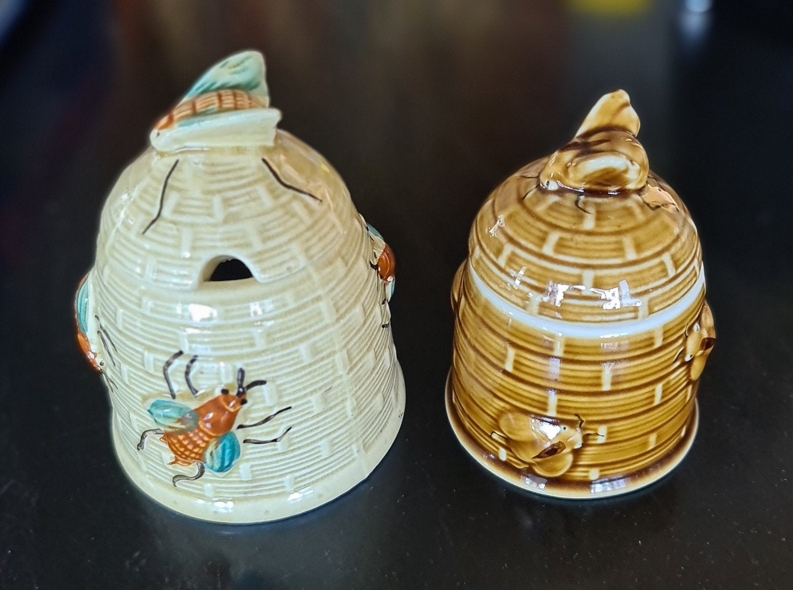 2x honingpotje bijenpotjes honing pot, Ophalen of Verzenden