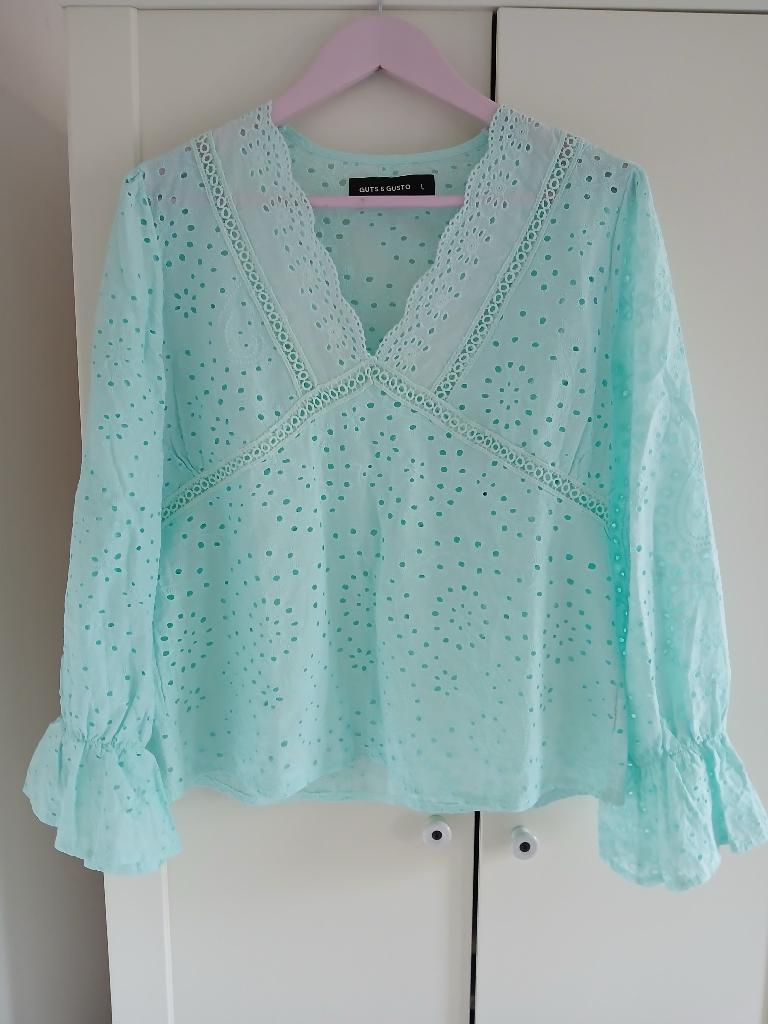 Mooie top Guts&Gusto top in 40 L mintgroen, Maat 38/40 (M), Overige kleuren, Guts & Gusto, Verzenden