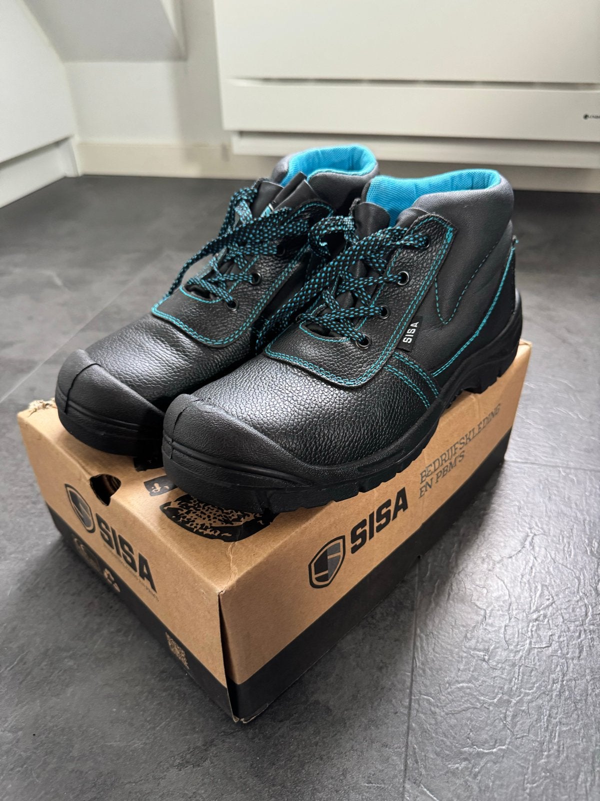 SISA Jupiter Hoog Black S3 Veiligheidsschoenen - Maat 43, Ophalen of Verzenden, Zo goed als nieuw