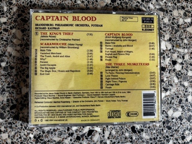 Captain Blood e.a., Soundtrack, Ophalen of Verzenden, Zo goed als nieuw, Soundtrack