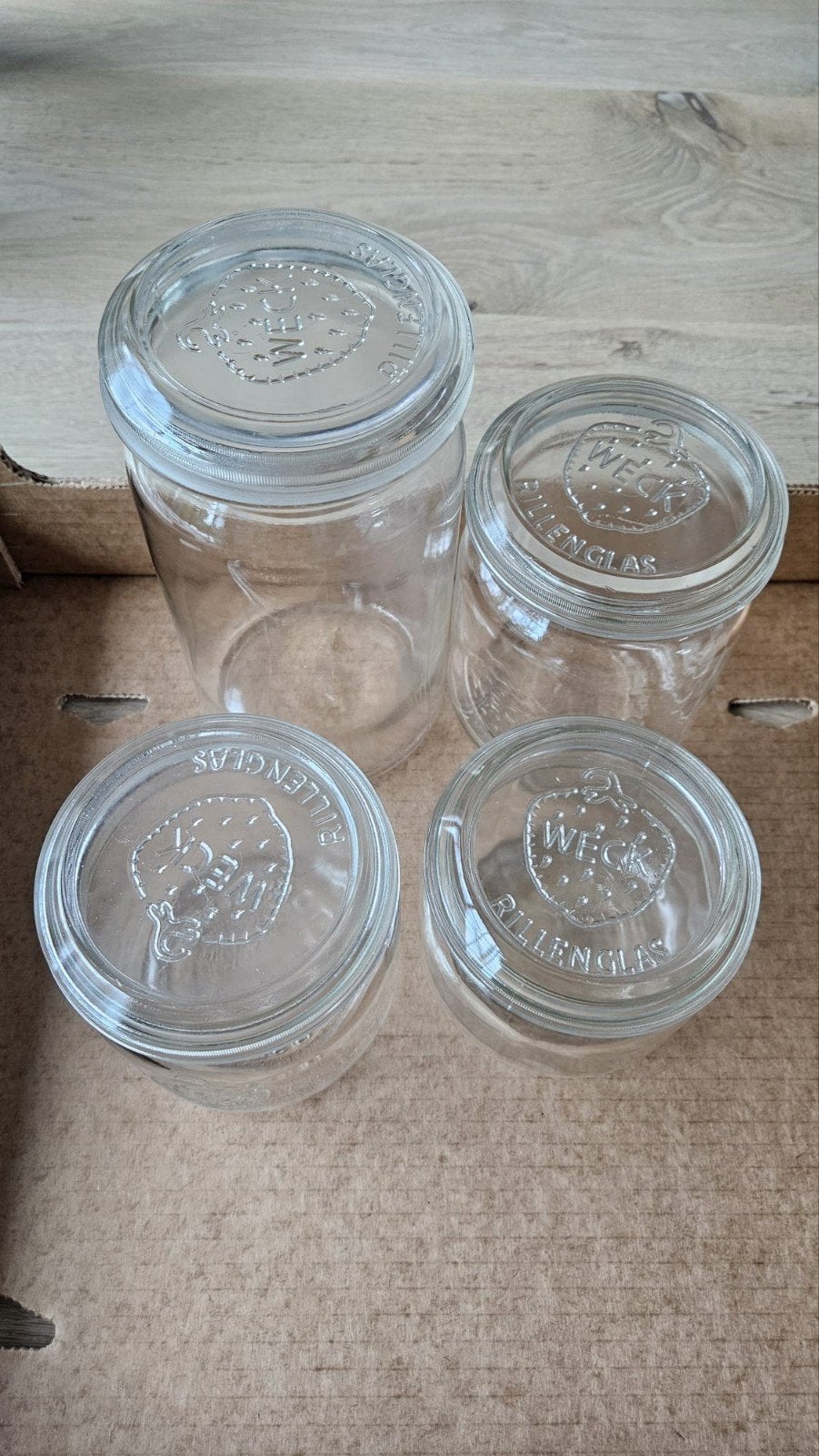 Weckpotten - Diverse maten - Voorraadpotten, Ophalen of Verzenden, Voorraadpot, Overige merken, Glas