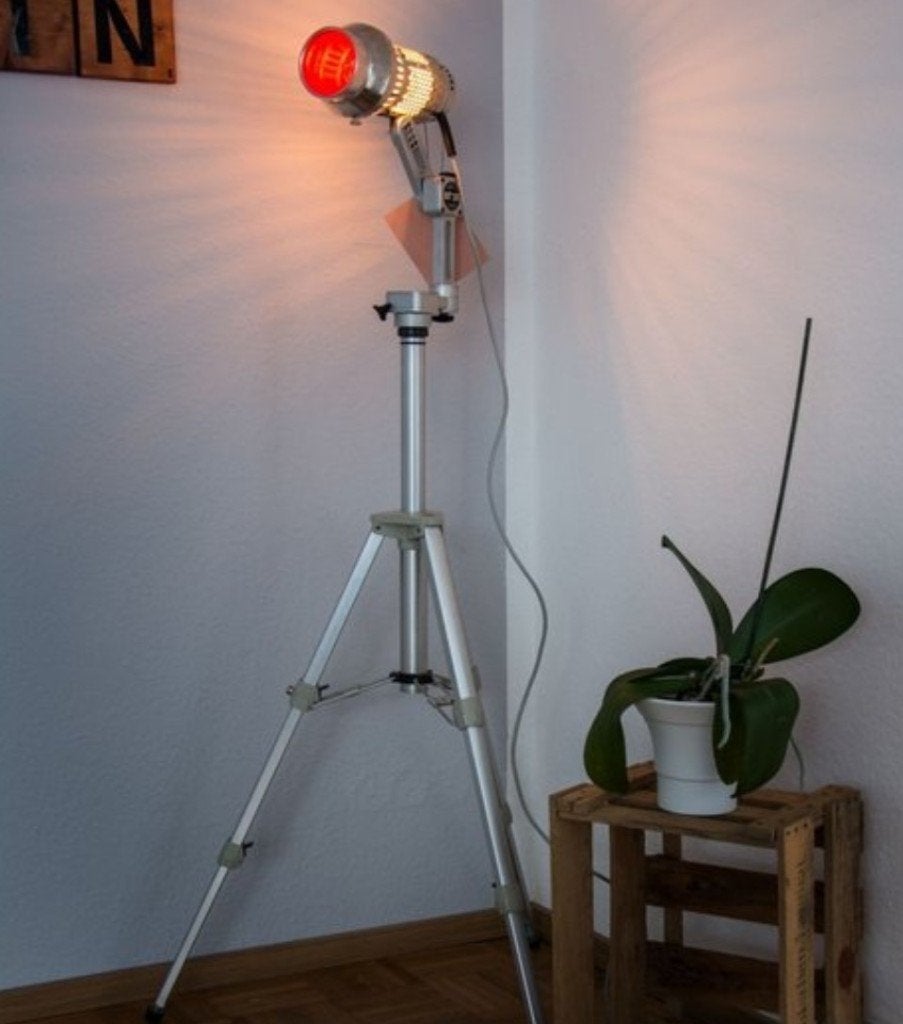 J Richter Grandiosa Vloerlamp, Huis en Inrichting, Lampen | Vloerlampen, Ophalen of Verzenden, Gebruikt, Glas, 100 tot 150 cm